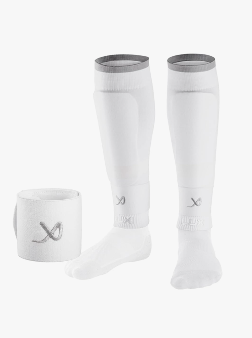 LUX Soccer Sleeves w/FREE Guard Stays for Men/Boys/Youth Compatible w/Soccer Grip Sock