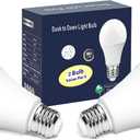 Torkase 13W Dusk to Dawn Light Bulbs- No Timer Required, 1100lm(100W Equivalent), 6000K Daylight, E26 A19 Automatic Sensor LED Bulbs, Built-in Photocell Detector for Boundary,Garage,Patio, 2-Pack (Cool White)