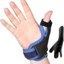 Velpeau Thumb Wrist Support Brace, CMC Thumb Spica Splint for Arthritis Pain, De Quervains Tenosynovitis, Trigger Thumb, Tendonitis, Sprain, Fits Both Left or Right Hands (Plastic Insert Version, M)