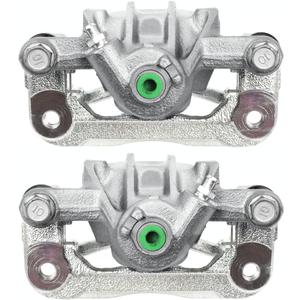 AutoShack Rear Brake Calipers Set of 2 Assembly with Bracket Replacement for 2010-2013 Kia Soul 1.6L 2.0L FWD Driver and Passenger Side BC30542PR