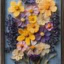 Vintage Wildflower Puzzles for Adults 1000 Pieces, PICKFORU Colorful Flower Bouquet Jigsaw Puzzles Dried Flowers, Unique Impossible Nature Floral Theme for Plant Lover
