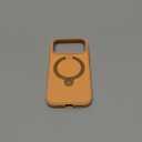 TORRAS Q3 Silicone 360 Spin for iPhone 17 Pro Case with Stand, Fit for MagSafe, Magnetic Ring Stand with Camera Control, Liquid Silicone Rubber Soft Phone Case for iPhone 17 Pro 6.3'', Pastel Orange