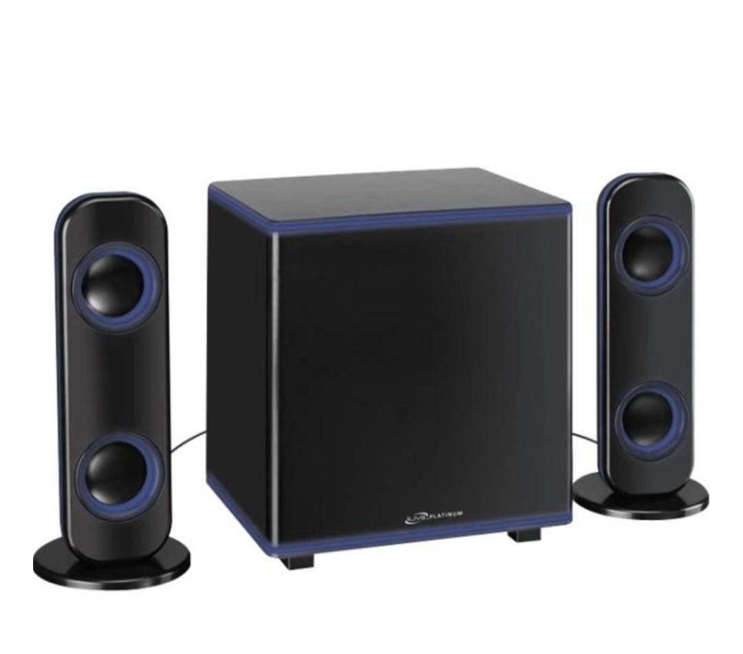 iLive Bluetooth 2.1 Channel Home Music System with LED Lights, Subwoofer, IHB26, Black
