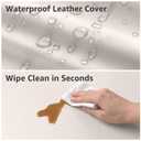 YENING Wipeable Changing Pad for Dresser Waterproof Leather Baby Diaper Changing Pads Washable Nursery Change Mat Beige