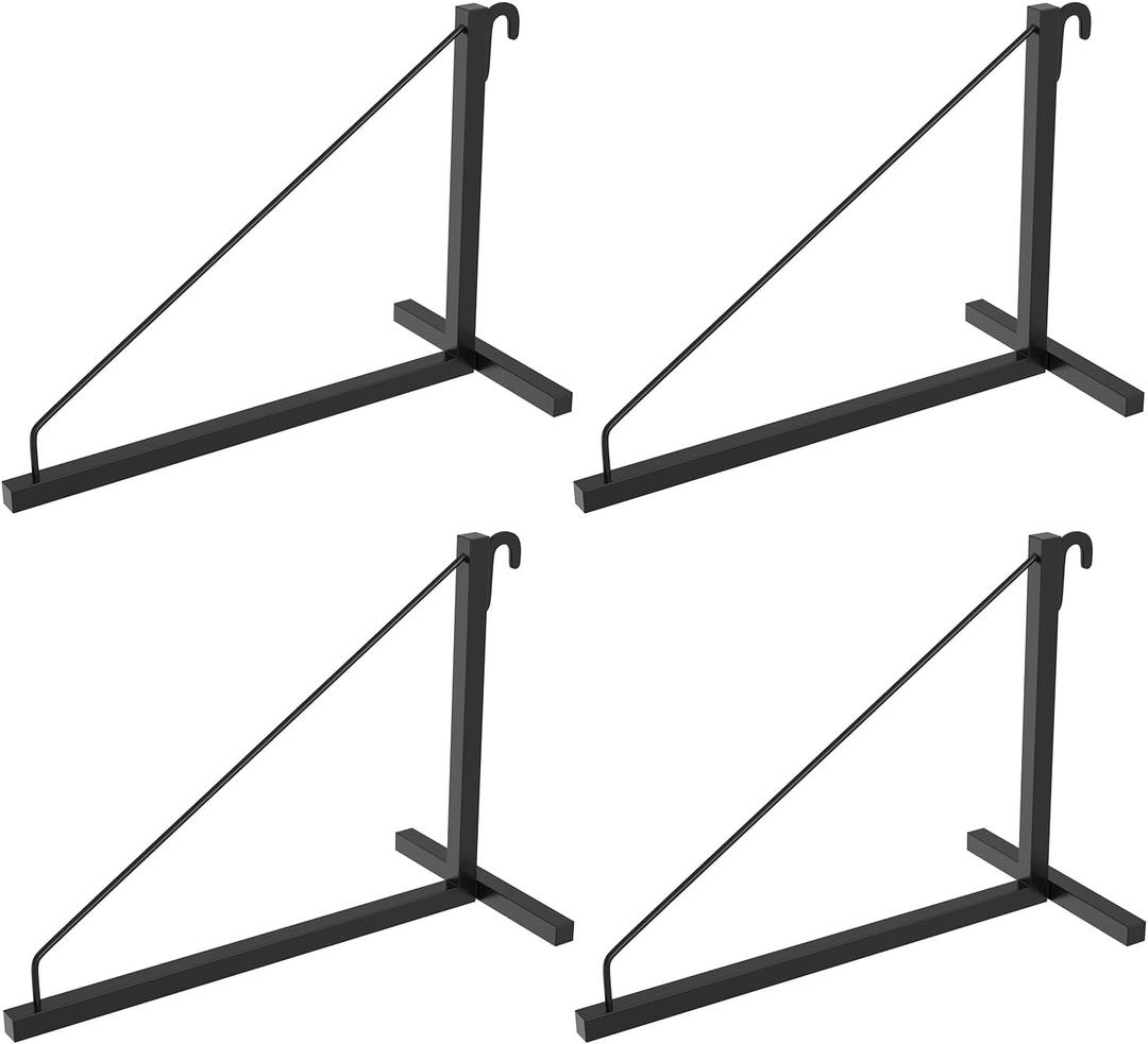 4 Pack Container Shelf Bracket, Shipping Container Brackets with 18.98"(D) x13.58(H), Cargo Container Shelving Bracket, Shipping Container Shelf Brackets Easy to Hang and Remove