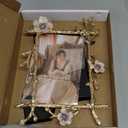 Gold Frame, golden branches Textured Picture Frame, Vertical Display, Tabletop & Wall Display, Perfect for Home Decor, Commemorate Wedding and Graduation,Art,1-Pack (Gold-Pink, 4 * 6inch)