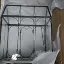 ELEGANTLIFE Glass Geometric Plant Terrarium,Succulent & Air Planter for Home Garden Office Decoration (Black House)