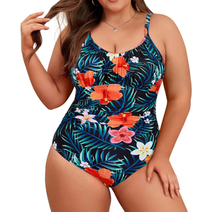 Women Plus Size Bathing Suit Tummy Control Womens Swimsuits One Piece Plus Size Swimsuits Vintage Swimwear
