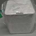 FEBHBRQ Automatic Small Countertop Trash Can with Lid, 1.5 Gal/ 6L Toucheless Mini Waste Bin for Office Desk/ Bedside Table/ Coffee Bar -Batteries, White