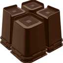 Bed Risers 8 Inch Heavy Duty, Furniture Risers for Bed Desk Table Sofa Couch,Oversized Bed Lifts Risers,Support up to 5000 Lbs(8 Pack Brown)
