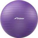 Trideer Extra Thick Yoga Ball Exercise Ball,  Gym Ball, Heavy Duty Ball Chair for Balance, Stability, Pregnancy, Quick Pump Included, Purple