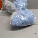 L'AGRATY Faux Fur Throw Blanket: 50" x 60" Luxury Soft Fluffy Rabbit Fur Blankets Twin for Couch Bed Sofa Cozy Plush Bubble Blankets for Winter: Flannel Fleece Decorative Blanket (Airy Blue)