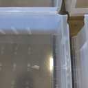 Akro-Mils 30250 AkroBins Plastic Storage Bin Hanging Stacking Containers, (15-Inch x 16-Inch x 7-Inch), Clear, (6-Pack)