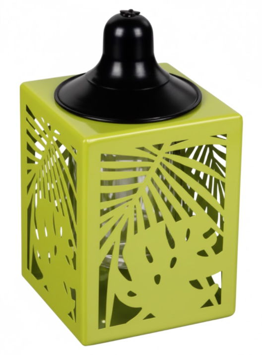 Metal Palm Leaf Oil Torch 3.94W 3.94 in D 7.28 in H