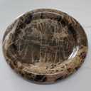 Natural Marble Round Vanity Tray Jewelry Makeup Dish Decorative Tray for Coffee Table,Bathroom,Bedroom (Coffee Net)