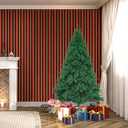 PLKO 5FT Artificial Holiday Christmas Tree, Artificial Christmas Tree Xmas Pine Tree with Stand and Soft White Branch for Holiday Indoor Outdoor, 450Tips