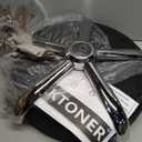 Round Rolling Stool with Wheels Height Adjustable Swivel Stool Chair for Spa Salon Massage Black