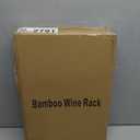 Bamboo Wine Rack, 3-Tier 12 Bottles Wine Storage Cabinet Shelf, Easy-Assembly Freestanding Bamboo Wine Racks Countertop for Kitchen Pantry Dining Room Bar, Natural