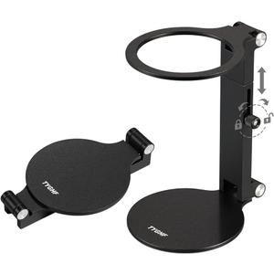 Pour Over Coffee Maker Stand,Adjustable & Foldable Portable Electric Espresso Machine Stand,Holder for Coffee Grinder,Universal Dripper,V60 Dripper,Travel Coffee Maker, Press Black