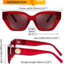 FEISEDY Women's Polarized Cat Eye Sunglasses - UV400 Protection, Trendy Design for Driving & Daily Wear B0299