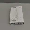 AirFly Pro 2  Bluetooth Adapter, Pair 2 AirPods or Wireless Headphones  3.5mm AUX Bluetooth Transmitter and Receiver for Cars, Boats, Treadmills, TVs & More  Travel Essentials,White