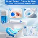 Toilet Bowl Cleaners, Upgraded Blue Automatic Toilet Tank Cleaner Tablets for Deodorizing & Descaling, Long-Lasting Against Tough Stains, 43 oz/16 Packs