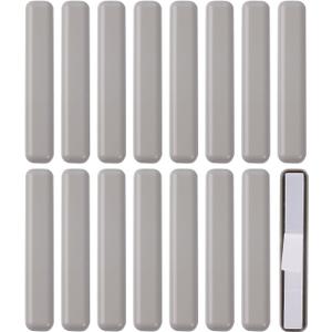 Furniture Sliders,17x99mm Rectangular Table and Chair Leg Sliding Pad for Easy Moving on Carpet Hardwood (16pcs)