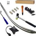 Big Size Dent Rods, Paintless Car Dent Removal Tool,Front Fender Damage Repair, Curved Rod Crowbar,Hook Rods Tools Kit