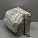 Canvas Comforters Bags Closet Organizers and Storage for Quilts Clothes Organization Containers Bins with Sturdy Zipper, Clear Window 75L for Sweaters Blankets Storage Bedroom Collapsible 6Pack