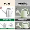 2.3 Gallon Metal Watering Can, Galvanized Watering Can for Outdoor Indoor Plants, Large Water Can for Plants and Garden Flower