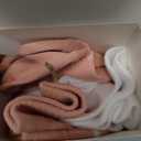 Blicount Compression Socks Women&Men Cotton with Grips Non-Slip 15-20 mmHg Knee High Support Sock for Nurse, Pregnant Women, Travel, Yoga, Pink, White, Blue, Size L-XL