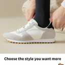 Cotton Mid Calf Crew Socks For Unisex,Soft Breathable Dress Socks For Business, Trouser, Casual 6 Pairs(Black 7-11) (Black)