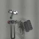 Prime-Line U 9900 Diecast Security Swing Bar Lock for Hinged Swing-In Doors, 3-7/8 Inch Bar Length by 2-1/2 Inch Height, Chrome, Set of 1