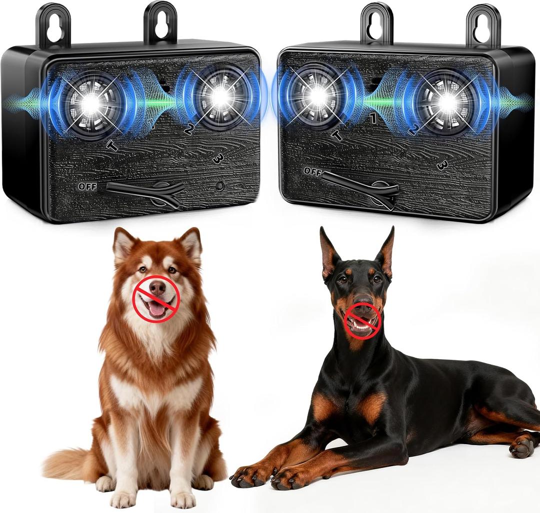 Anti Barking Device for Dogs,Bark Deterrent Device with 3 Frequency Modes & Flashlight, Dog Barking Deterrent Devices for Stopping Barking, Jumping & Bad Behavior, Indoor Outdoor Use