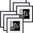 eletecpro 12x12 Picture Frame Set of 6, Display 8x8 with Mat, Black
Gallery Wall Decor, Lightweight & Sturdy, Clear Acrylic Cover, Ready to Hang, Bulk Frames, Minimalist Home Decor