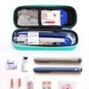 YOUSHARES Insulin Cooler Travel Case with Temperature Display - Refrigerated Medicine Cooling Bag with 2 TSA Approved Ice Pack, Medication Pen Diabetic Supplies Organizer for Trip and Daily
