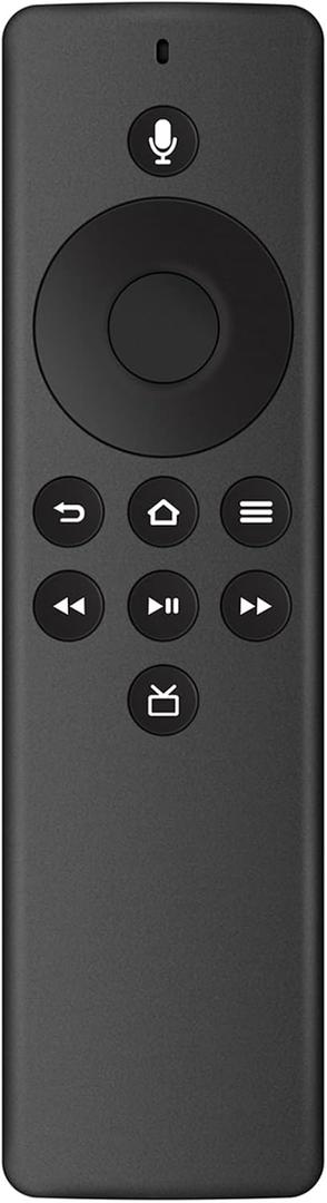 Allimity Replacement Voice Command Remote for Amazon TV Stick 4K and TV Cube (No Power & Volume Buttons)