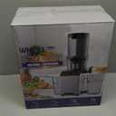 WHALLPRO Cold Press Juicer, Touchscreen Juicer Machines with 4.5'' Wide Feed Chute, Stainless Steel Masticating Juicers Easy to Clean, Ergonomic Operational Panel Design, High Juice Yield, Steel