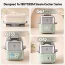 BUYDEEM A515 Ceramic Steam Pot for G52 G553 G563 G67 Steamer, 3QT, White
