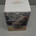 Sunany Inflatable Foot Rest Pillow for Airplane Travel-Adjustable Height Cushions for Kids to Sleep While Traveling, Adults, Suitable for Office, Home and Any TravelDark Grey (Pack of 1)