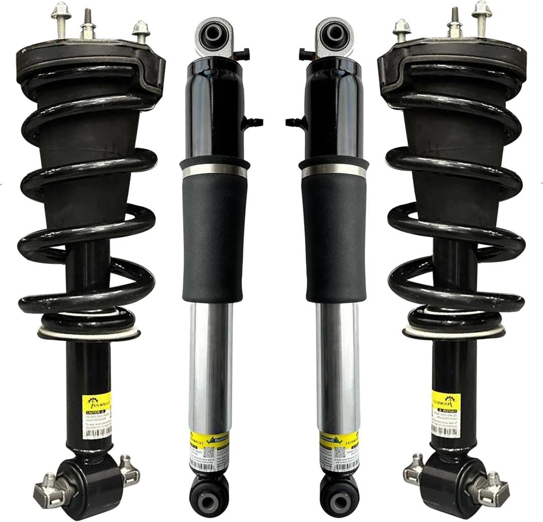 19353951 23487280 4PCS Front and Rear Shock Struts Assembly with Magnetic Ride Control for Cadillac Escalade 2007-2014, Compatible with Chevrolet Tahoe Suburban 1500, for GMC Yukon Denali 2007-2014