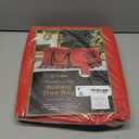 ZOBER 600D Oxford Fabric Large Rolling Christmas Tree Storage Bag - Fits 9 Ft Artificial Trees - Waterproof Christmas Tree Bag For Storage Box For Xmas, Durable Handles and Wheels - Card Slot - Red