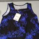 Women Tank Tops Summer Square Neck Sleeveless Tops Loose Fit Flowy Cute Casual Shirts, Size Large