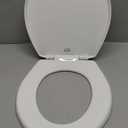 Bemis 730SLEC Slow Close Toilet Seat, Easy Clean Hinges and Durable Plastic Seat, Made in USA, Round, White