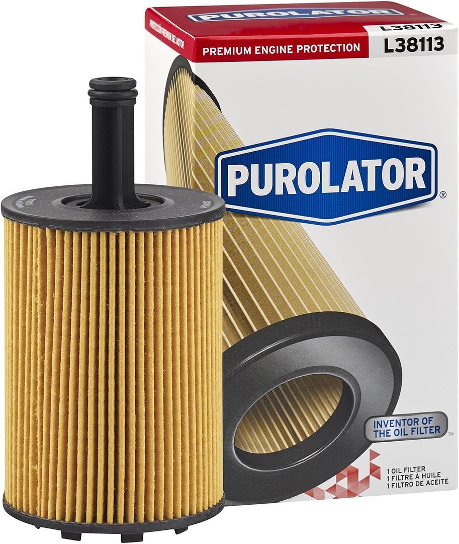 Purolator L38113 Premium Engine Protection Cartridge Oil Filter Compatible With 2002-2014 Volkswagen Jetta, 2002-2014 Golf, 2001-2003 EuroVan, 2013-2014 Beetle and 2010-2013 Audi A3