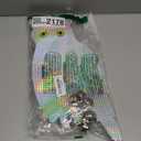 Dyvicl Fake Owl Hanging Reflective Owl for Woodpecker Deterrent 4 Pack, Bonus 6 Reflective Scare Spiral Rods