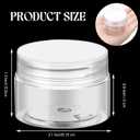 SATINIOR 100 Pcs Plastic Jars with Lids Small Containers Lids Wide Mouth Small Plastic Containers for Lotion Cream Rhinestones Body Butters Travel Storage(1 oz,Clear)