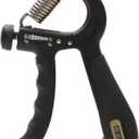 Hand and Forearm Grip Trainer Kit 6 Pieces: Hand Gripper - Finger Rings - Stress Ball - Forearm Exerciser - For Gym, Calisthenics- Rock Climbing - Powerlifting - Strength Sports. (Black)