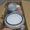 Umatoll Colorful Lighting Baby Balance Bike Toys for 1 Year Old Boys Gifts, Adjustable Seat Baby Walker, One Year Old Boy Birthday Gifts, 12-24 Months Toddler First Ride on Toys (Black)