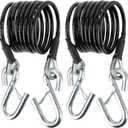 Safety Cable Kit Replace BX88196 for RV Class III Trailer Safety Cables with S-Hooks 7FT 7500lbs 2 PCS